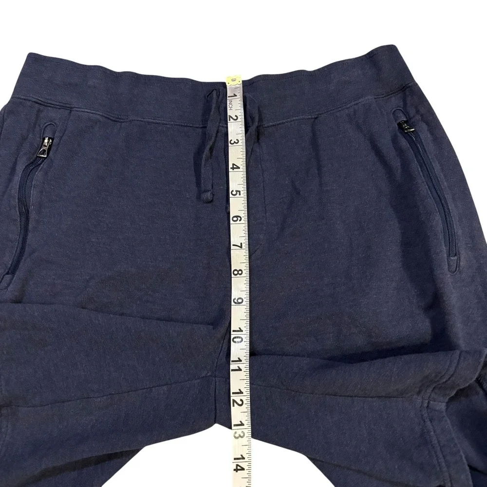 Polo Ralph‎ Lauren Mens Blue Sweat Shorts with Zipper Pockets